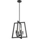 Aliza 4 Light 16.75 inch Matte Black Pendant Ceiling Light